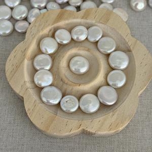 Perlas Barrocas Naturales de Agua Dulce, 12-13 mm, Fuerte Brillo, Coloridas, Casi Redondas, Perlas Zhuji Desnudas, Color Blanco, Venta al por Mayor, DIY - Product Image 1