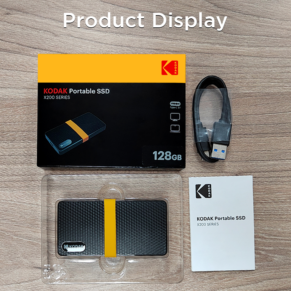 KODAK ポータブルSSD X200シリーズ 1TB 4個セット Amazon.com: KODAK Portable SSD X200 1TB with USB-C 3.1 Gen 2