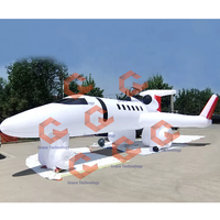 Grand modèle d'avion gonflable, avion gonflable publicitaire pour spectacle aérien