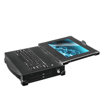 Placa base de 3,5 pulgadas con 10,1 pulgadas TFT LED I5/I7 CPU IP65 Notebook resistente con teclado de 82 teclas 2 * controladores de DVD Disco duro SSD