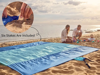 Hot Sale Fallschirm Nylon Strand decke mit 210T Outdoor Picknick decke Sand Proof Strand matte