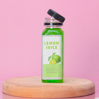 Bouteilles de boisson en plastique PET carrées de 8 oz/12 oz/16 oz/24 oz, surface givrée, logo personnalisé, impression sérigraphique, bouchon à vis, marque YINGXI