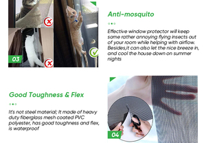 36*25 <span class=keywords><strong>pet</strong></span> geçirmez ekran örgü kapı <span class=keywords><strong>Pet</strong></span> dayanıklı ekran kedi köpek anti-çizik Anti-bite vinil kaplı polyester için böcekler - Product Image 5