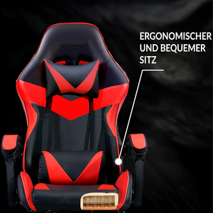 Chaise de jeu PC inclinable professionnelle, confortable et relaxante, avec repose-pieds, pivotante, Silla <span class=keywords><strong>Gamer</strong></span> avec roulettes pivotantes - Product Image 6