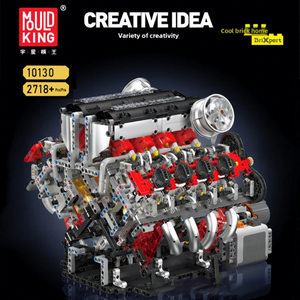 Modèle de voiture <span class=keywords><strong>King</strong></span> Car V8, ensemble mécanique, blocs de construction, <span class=keywords><strong>jouet</strong></span> de construction unisexe, plastique ABS - Product Image 1