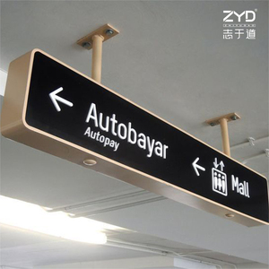 Servizio di Personalizzazione Completa per Segnaletica Direzionale di Controllo Passaporti e Recheck Bagagli Sistema di Segnaletica Aeroportuale - Product Image 5