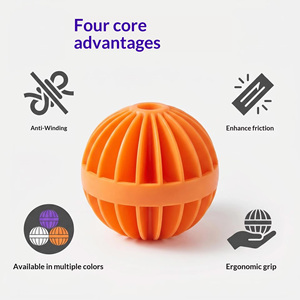 Eco-Friendly Soft Reusable Tangle Free Lantern Washer Balls PP Mesh Washing <b>Machine</b> Laundry Balls Pet Hair Remover 4 Pack - Product Image 6
