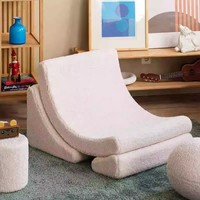 Canapé pour enfants en tissu doux, fauteuil inclinable en éponge compressible, siège individuel, moderne, salon, chambre à coucher