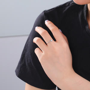 Coppia di anelli in acciaio inossidabile, Design a doppio cuore con incisione di 26 lettere, placcato gioielli per amanti per regali Festival - Product Image 2