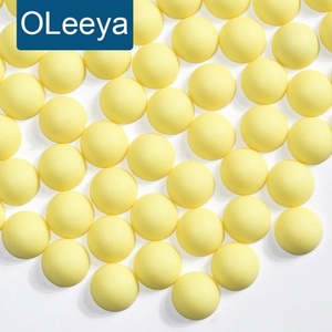 Perlas Sueltas Semimate OLeeya, Perlas Planas de Plástico en Colores Jelly Sugar, Accesorios para Manualidades con Resina, Decoración DIY - Product Image 1