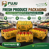 Boîtes rigides en carton ondulé de haute qualité, écologiques et résistantes, formes personnalisées, impression de logo pour l'agriculture/fruits/légumes