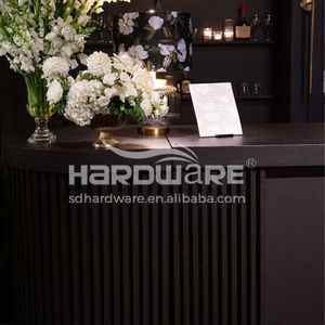 Barra <span class=keywords><strong>de</strong></span> Bar Comercial <span class=keywords><strong>de</strong></span> Acero Inoxidable <span class=keywords><strong>de</strong></span> Diseño Moderno Rectangular Negra en Aerosol <span class=keywords><strong>para</strong></span> Uso en Hoteles, Estilo Contemporáneo Duradero - Product Image 3