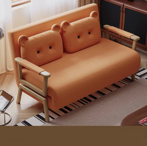 <span class=keywords><strong>Canapé</strong></span>-lit pliant simple, double usage, multi-usage, petit appartement, salon, chambre, usage domestique, structure métallique - Product Image 5