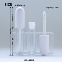 OEM&ODM Nouvelle production Capsule de haute qualité 3ml transparente en forme de capsule Tubes vides pour gloss à lèvres