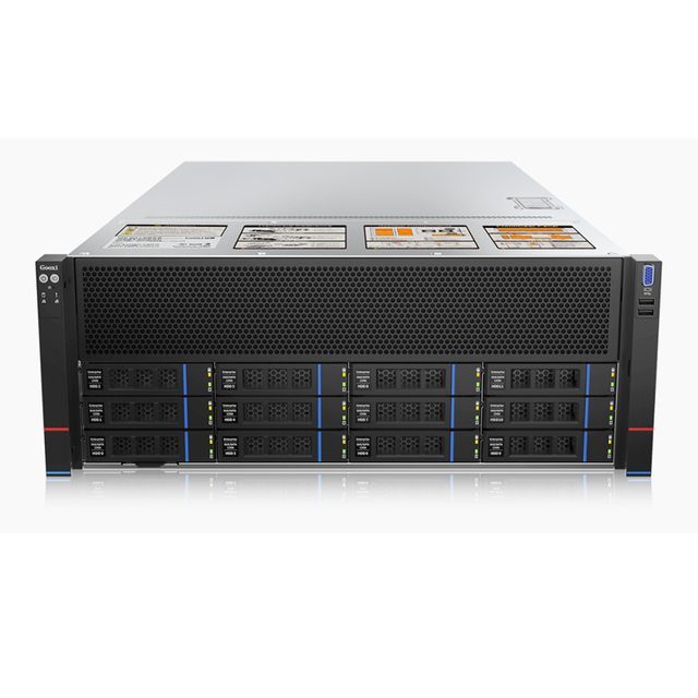 AI Computing GPU RTX 4090 24GB Intel Dual XEON 4410Y 32G DDR5 960 SSD 2*2200W PSU AI Rack Server