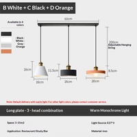 Lustre suspendu linéaire en fer de style industriel minimaliste moderne nordique pour salle à manger, comptoir de bar, éclairage 2024