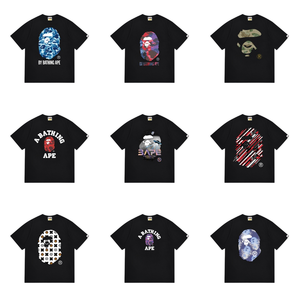 Camisetas de Diseñador 9.11Bepeees 2025 para Hombre, Estampado Gráfico de Mono, 100% Algodón, Estilo Urbano Informal, Camiseta con Estampado Animal - Product Image 1