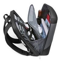 Sac à dos pour ordinateur portable en tissu Oxford durable et imperméable avec fermeture éclair, idéal pour les voyages d'affaires et l'école, grande capacité, design tridimensionnel