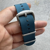Couleurs remplaçables Bracelets de montre en nylon Bracelets bleus de luxe 18/20/22/24mm Bracelet de montre