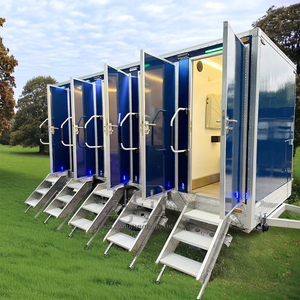 Toilettes portables Acb, toilettes mobiles préfabriquées pour l'extérieur, remorque avec douche, écologiques, durables - Product Image 1
