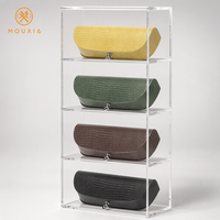 Étui à lunettes incurvé en PU texturé effet lézard avec boucle, anti-rayures, logo personnalisé, vente en gros