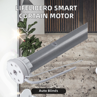 Persiana Enrollable Automática WiFi Tuya Mini, Motor Tubular de 38 mm, Sensor de Cortina, Moderna, para Hogar y Oficina