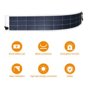 Panneaux solaires monocristallins flexibles et minces 85W, efficacité 21%, 1,3 kg légers, pour espaces étroits, caravane, camping-car - Product Image 3
