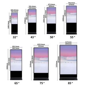 Pantalla Publicitaria LCD de 50 Pulgadas 4K <span class=keywords><strong>con</strong></span> Logotipo Personalizado, Kiosco Digital <span class=keywords><strong>con</strong></span> Pantalla Táctil, Señalización Digital - Product Image 2