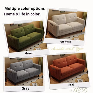 Canapé 2 places au design simple européen, petit appartement, salon, espace détente, réception, <span class=keywords><strong>location</strong></span> <span class=keywords><strong>de</strong></span> maison, magasin <span class=keywords><strong>de</strong></span> vêtements, chambre à coucher - Product Image 5