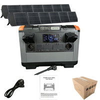 Station de charge portable 2400W 230V pour la maison, générateur solaire extérieur pour la sauvegarde d'urgence à domicile