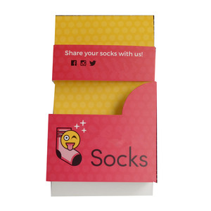 Bán buôn tùy chỉnh in gấp sock giấy nhãn tiêu đề thẻ vớ nhãn bao bì - Product Image 1