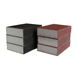 Diamond Sponge Scrubber Pad Rectangle Brown 3 Pack Kitchen Cleaner Rust Remover Stain Remover Dishwashing <b>Brush</b> Pot Scrubber - Product Image 4