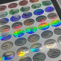 Autocollant adhésif en PET personnalisable avec sceau argenté, certificat de certification laser pour l'inspection des produits, bougies et artisanat