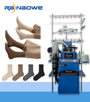 RB-6FP automatique hommes taille moyenne épais chaussettes chaudes Machine à tricoter pour automne hiver noir affaires grande taille moteur noyau