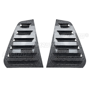 2PCS Car Rear <b>Window</b> Shutter Louver <b>Cover</b> Trim for Volkswagen GOLF MK6 MK7 MK7.5 MK8 GTI GTD R Carbon Fiber Style - Product Image 5