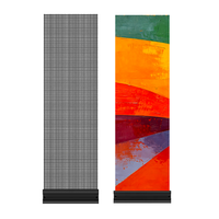 Écran LED transparent P3.9 P2.5, panneau holographique, conception modulaire connectable pour mur-rideau en verre de magasin