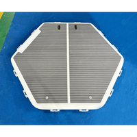 Dock flottant modulaire gonflable directement de l'usine, système de quai gonflable hexagonal en PVC DWF pour les sports nautiques