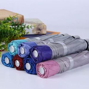 Paraguas Plegable Manual de 7 Varillas con Recubrimiento Plateado, Económico, con Logotipo Personalizado, Protección UV contra Sol y Lluvia, para Promoción, Venta al Por Mayor, Fábrica AD - Product Image 4