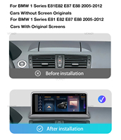 Reproductor Multimedia de DVD para Automóvil con Android 14 para BMW Serie 1 E87 E88 E82 E81 I20, Radio Estéreo, Navegación, Apple CarPlay, Pantalla 4G