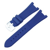 Lionorm Bracelet de montre en silicone 25 mm pour montre Nautilus CHARM Bracelet de montre en silicone pour homme avec boucle en acier