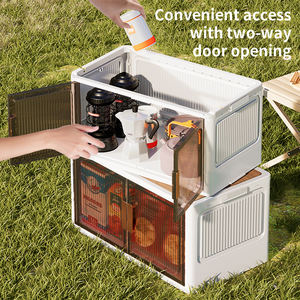 Caja de almacenamiento de plástico plegable multifunción gruesa para acampar, gabinete de almacenamiento de plástico con logotipo personalizado más vendido - Product Image 5