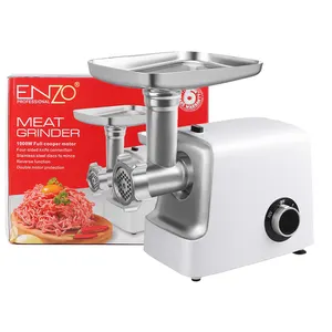 ENZO 2023 Hot Sell Homemade Kitchen Professional Stainless Steel Electric meat Mincer Sausage Stuffer Meat Grinder Machine