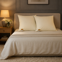 Oreillers de luxe pour la maison, housse en coton ultra-douce, oreiller respirant, oreiller d'hôtel extra moelleux en duvet d'oie