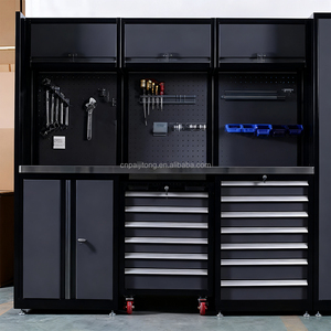 Armoire combinée, établi en acier haute résistance, armoire personnalisable, outils d'atelier robustes, système de rangement de <span class=keywords><strong>garage</strong></span>, OEM - Product Image 3