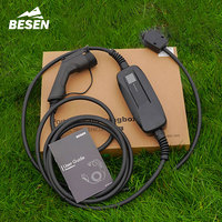 Kotak pengisi daya kendaraan listrik komersial portabel pabrik BESEN pengisi daya 8.8kW EV dengan garansi 2 tahun kotak AC fase tunggal