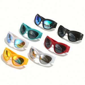 Gafas de Ciclismo de Moda 2023, Gafas de Sol Y2K para Hombre, Gafas de Sol Deportivas de Ojo de Gato Extra Grandes para Mujer - Product Image 5