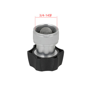 Conector de entrada de agua para jardín, filtro de aleación de aluminio con rosca 3/4-14 para máquina de limpieza de coches - Product Image 1