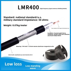 Cable Coaxial de Radiofrecuencia LMR400RF de 1/2 Pulgada, Conductor de Cobre Trenzado, Cubierta de PE, Blindaje de Lámina de Aluminio, 50 ohmios, 200 m, Telecomunicaciones - Product Image 6