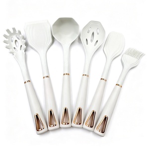 Hot Selling Kitchen Utensil Silicone Utensils Kitchenware Set PP Handle Cooking Utensils With Holder - Product Image 1
