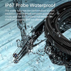 Công nghiệp nội soi Máy ảnh 2MP 3.9 MÉT 1m cáp linh hoạt 720 ° phổ 4-cách xoay 5inch màn hình borescope kiểm tra máy ảnh - Product Image 6